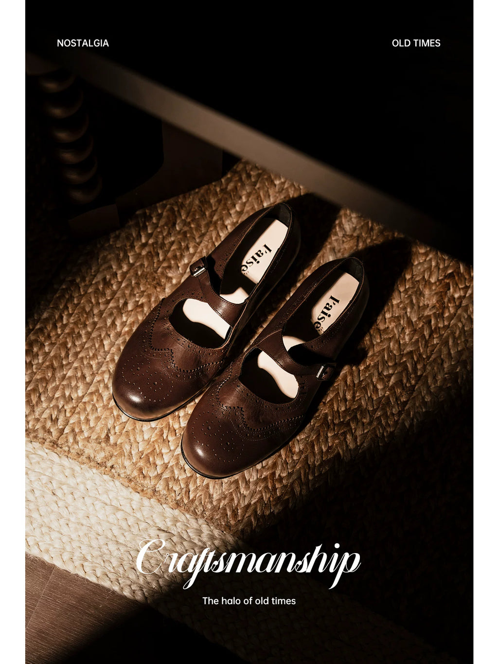 L'aise Carved Round Toe Shoes