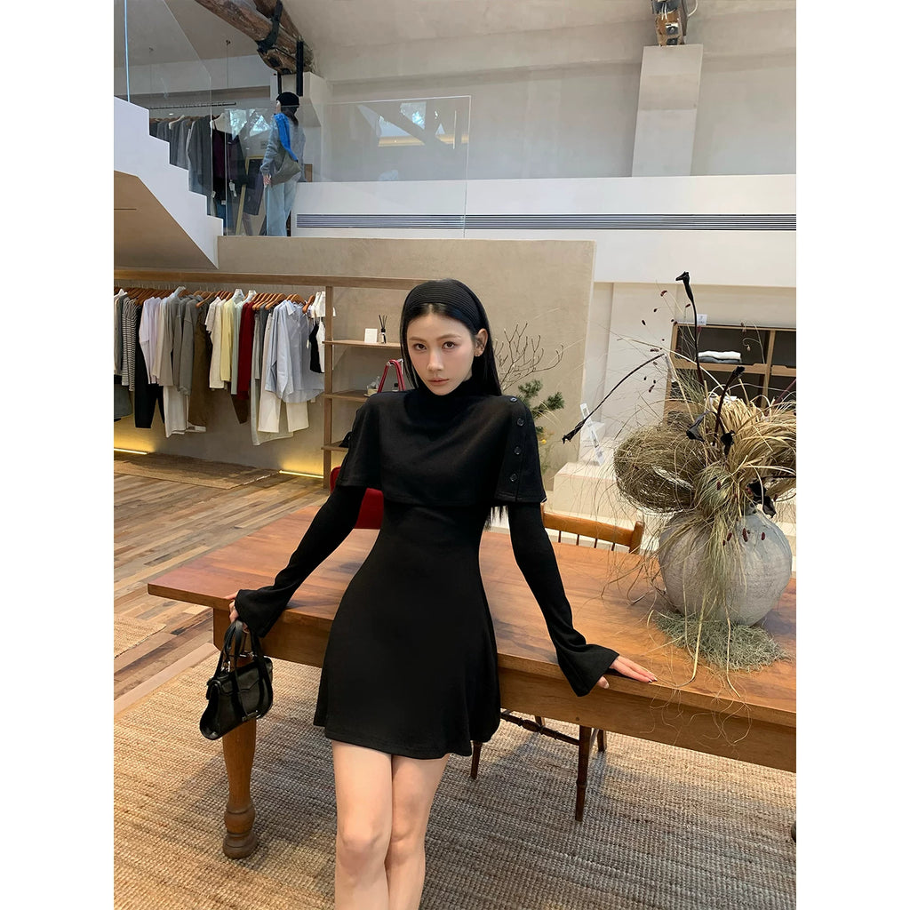 YOUNG KYLIN Shawl Knitted Dress