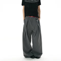 A PUEE Retro Pleated Striped Slacks