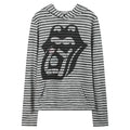 noEmosen DIZZY CANDY Spoof Striped Long Sleeve Hooded Shirt