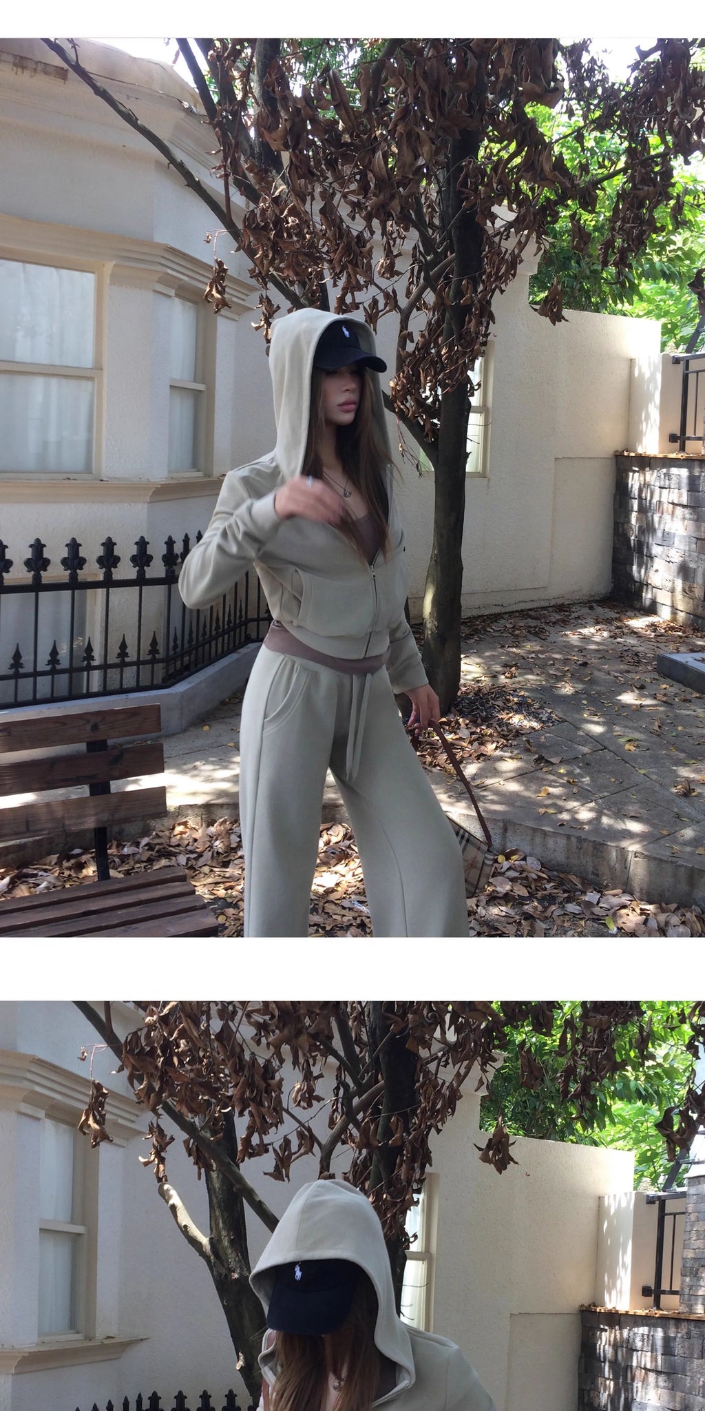 Audwyn Slim Sweater Loose Straight Casual Pants Set