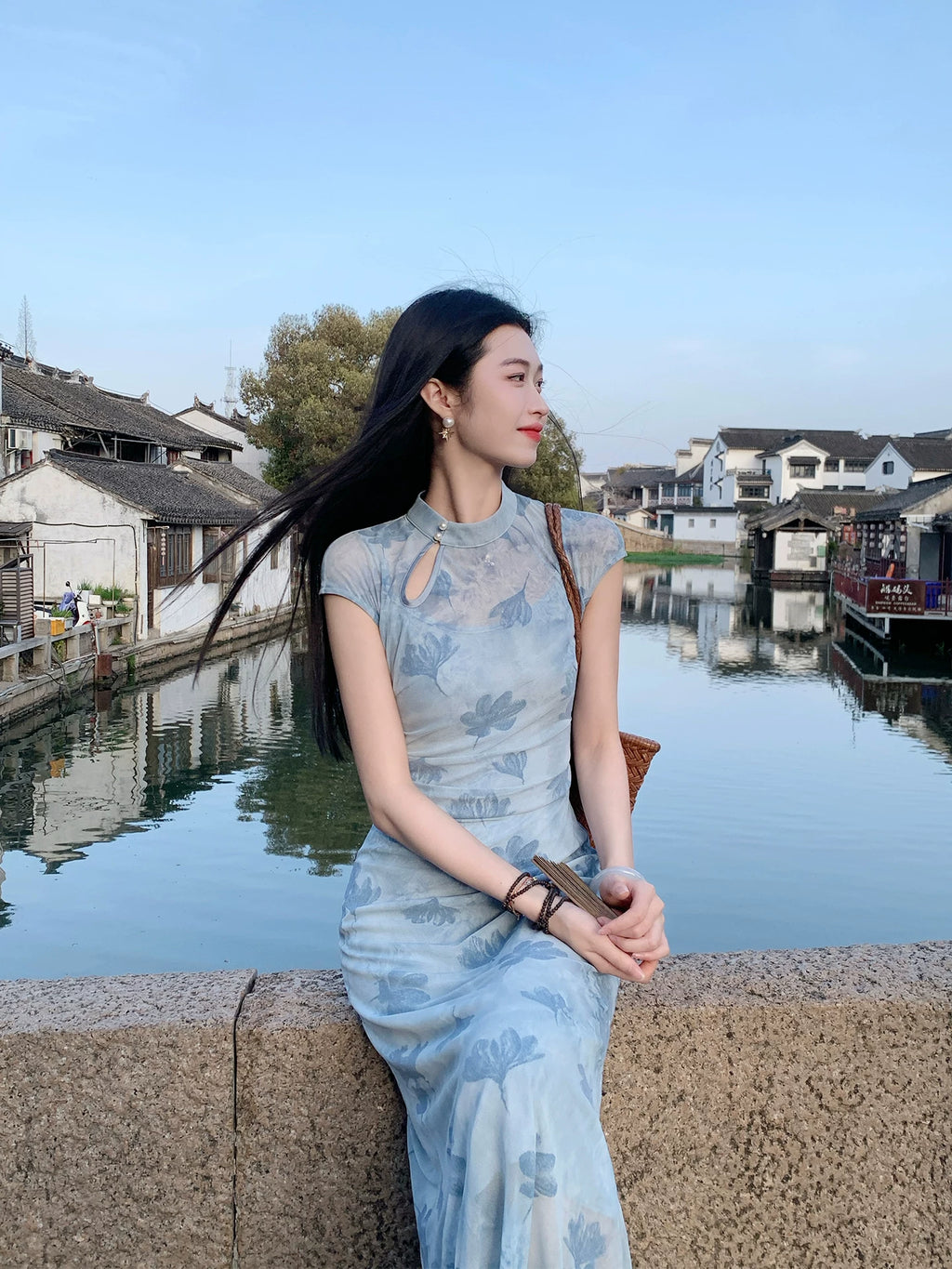 ZIHE Tie-dye Waist and Thin Dress