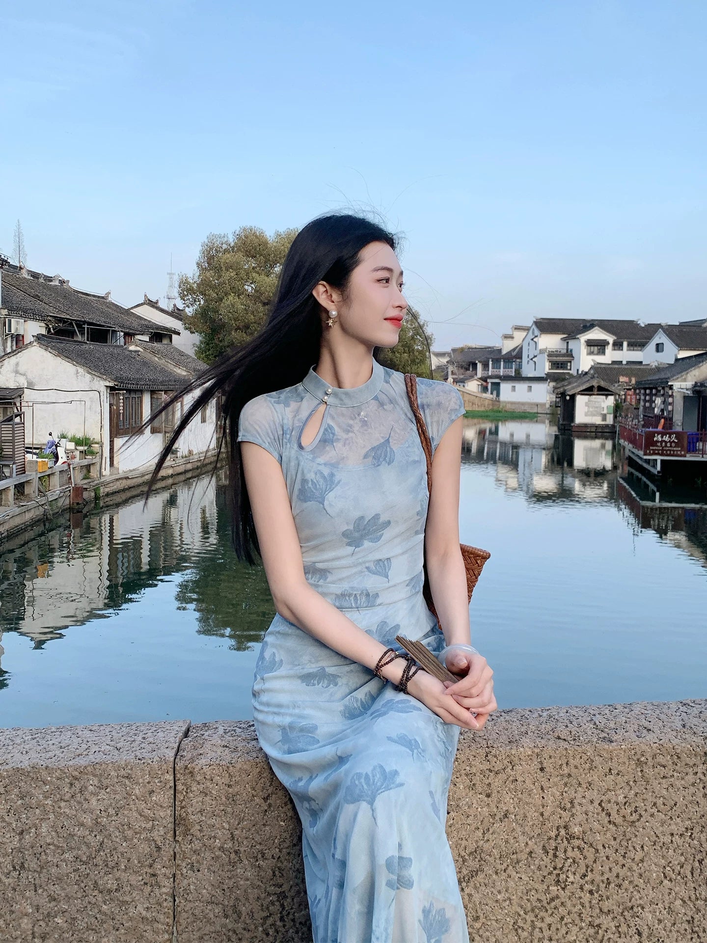 ZIHE Tie-dye Waist and Thin Dress