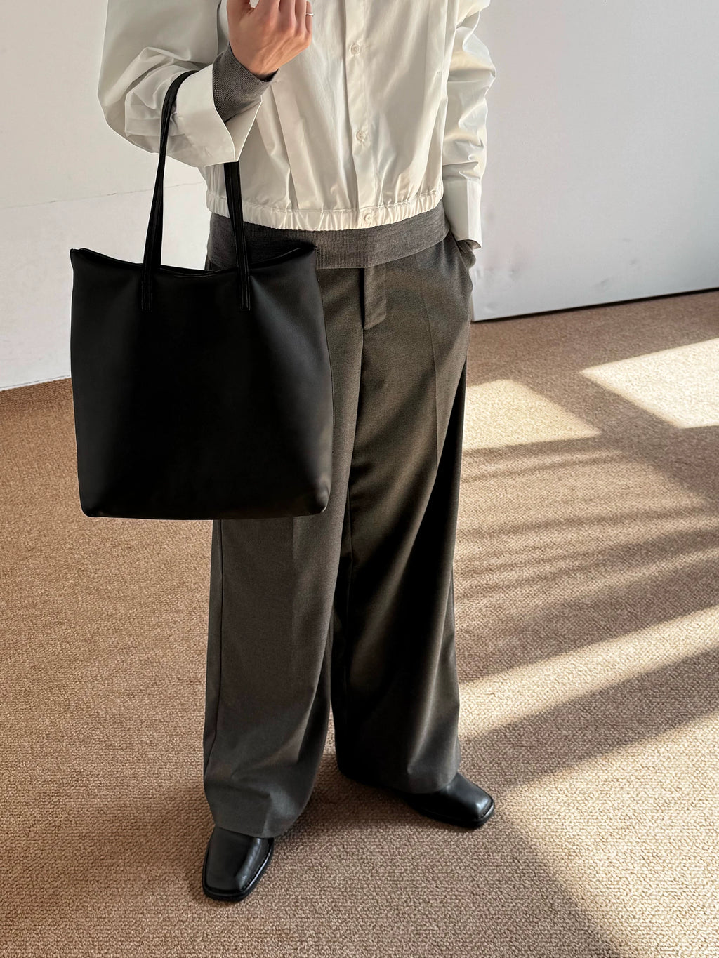 COLN Straight Versatile Casual Suit Pants