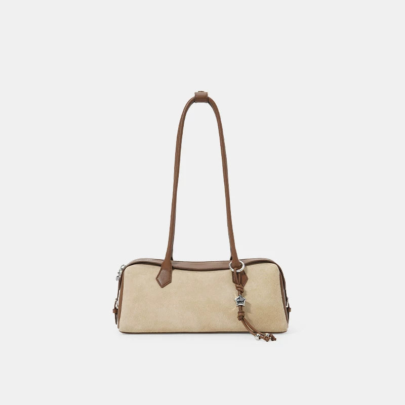 ANGELSKY Vintage Suede Simple Handbag