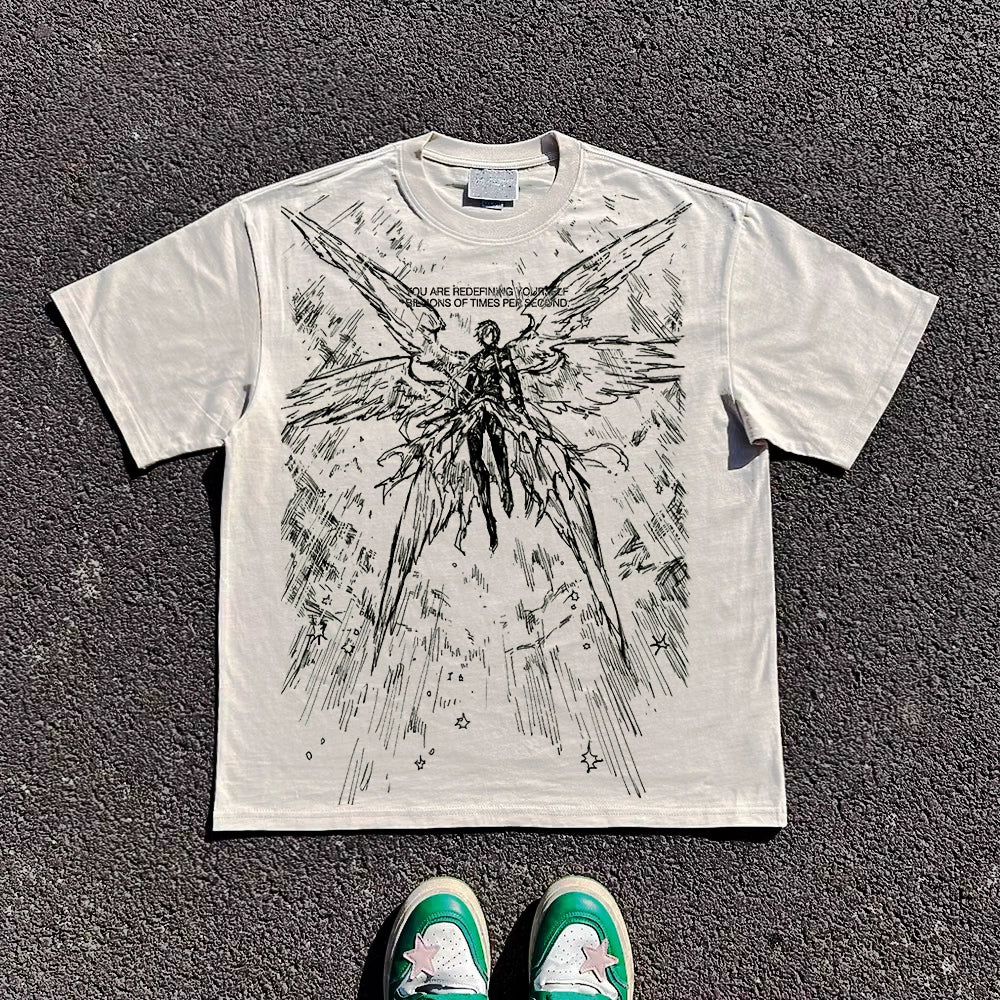 (Clearance) Wang Youbing Studio! WINGS 260g 100% Cotton Tee