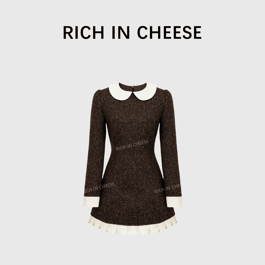 RICH IN CHEESE Waist A Word Dress
