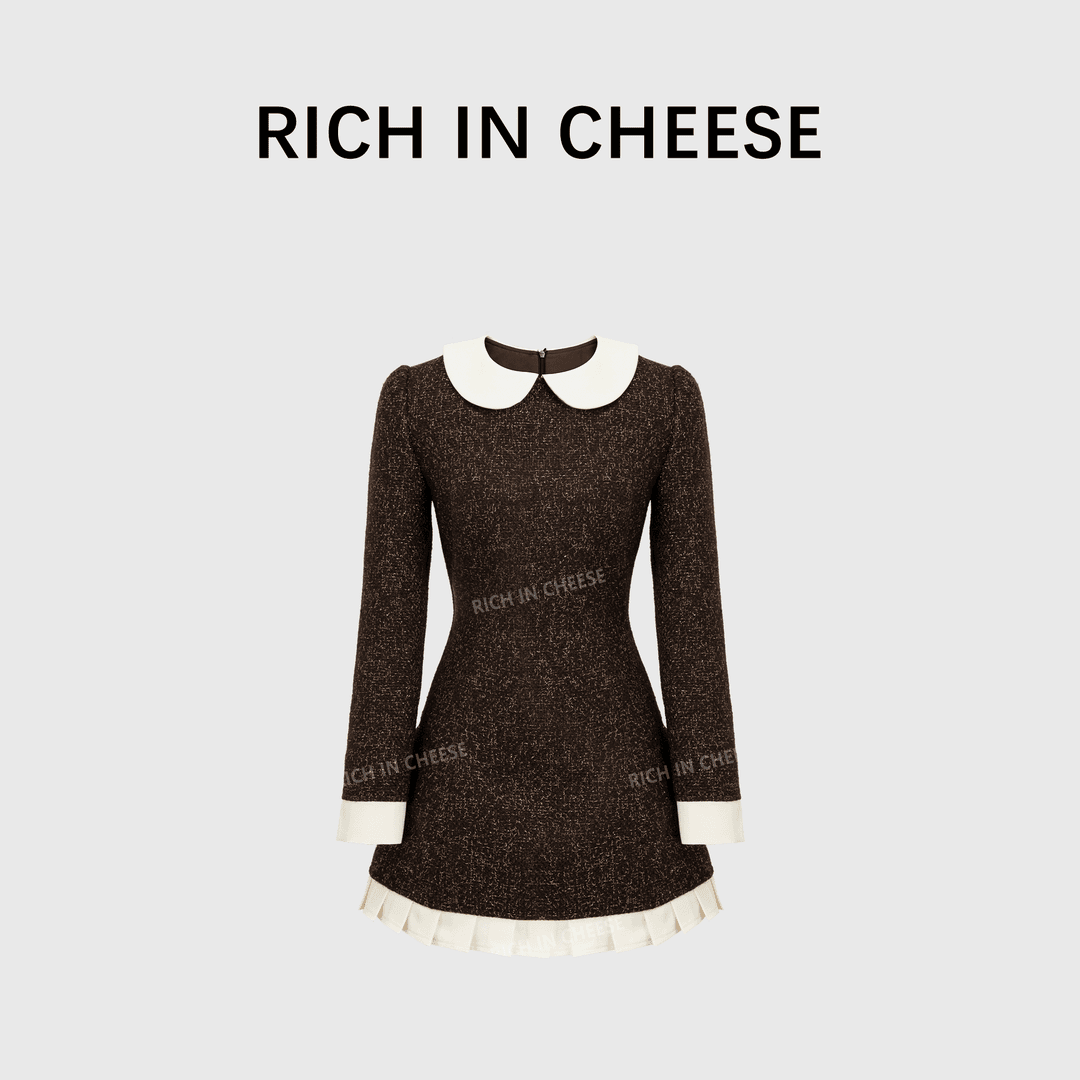 RICH IN CHEESE Waist A Word Dress