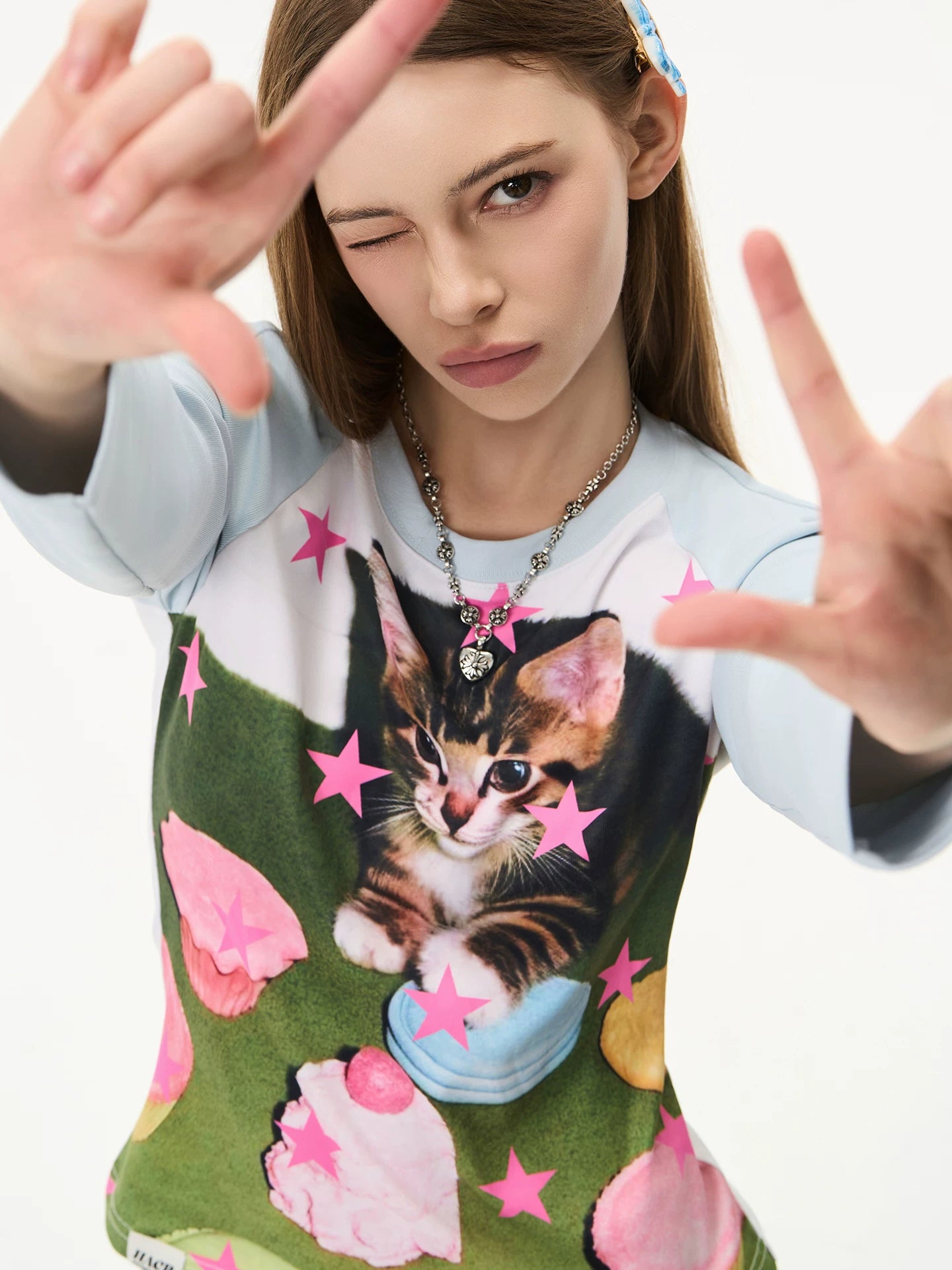 HACR Full Star Film Print T-shirt