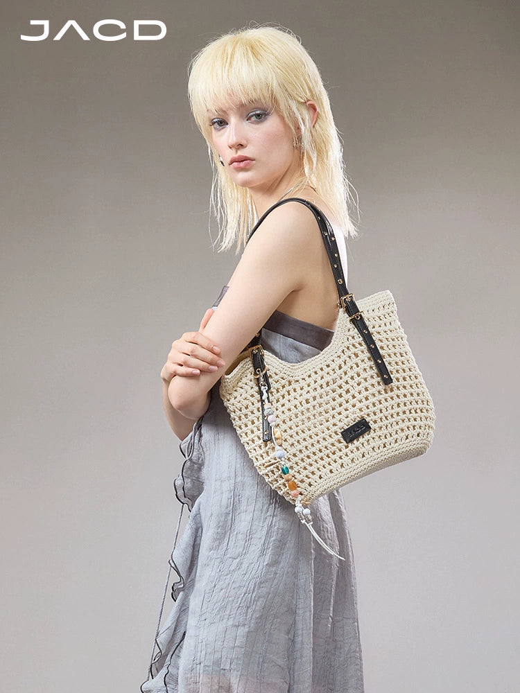 JACD Beach Holiday Woven Tote Bag