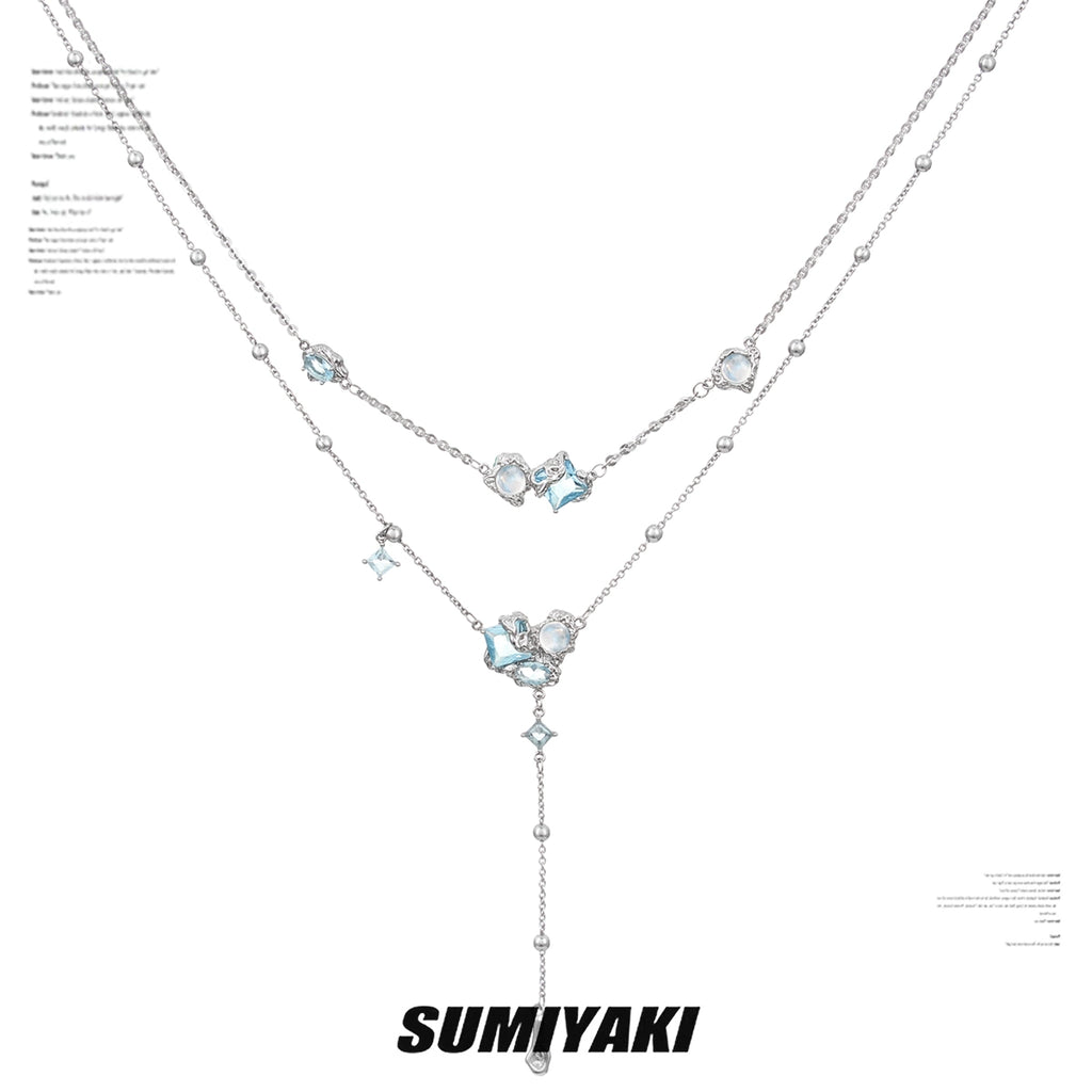SUMIYAKI Double Fringed Necklace