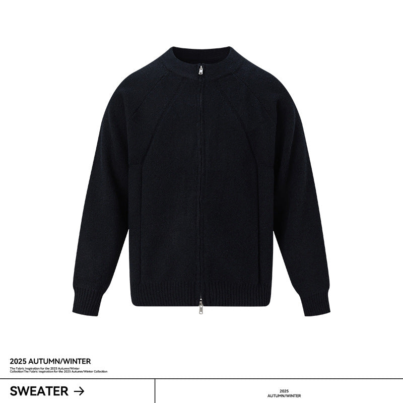 UNF Three-dimensional Thermal Loose Jacquard Knitted Cardigan