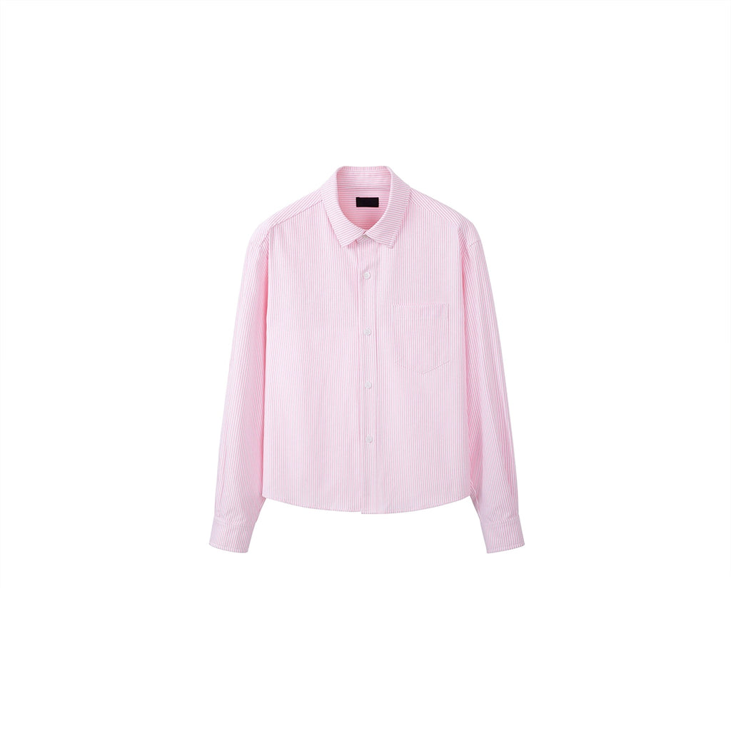 PLUS NO LOGO Striped Shoulder Shirt