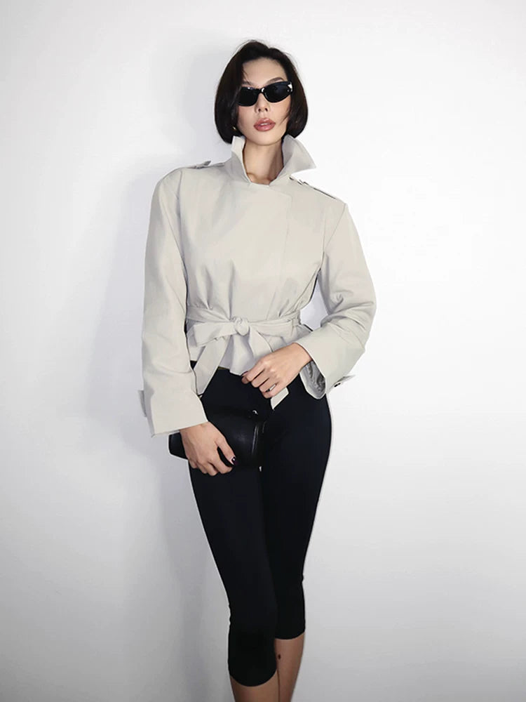 VanessaLab Strap-down Trench Coat
