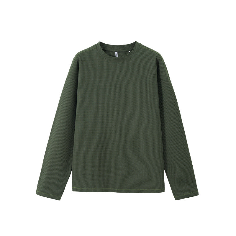 Inflation Waffle Breathable Crew Neck Long Sleeve