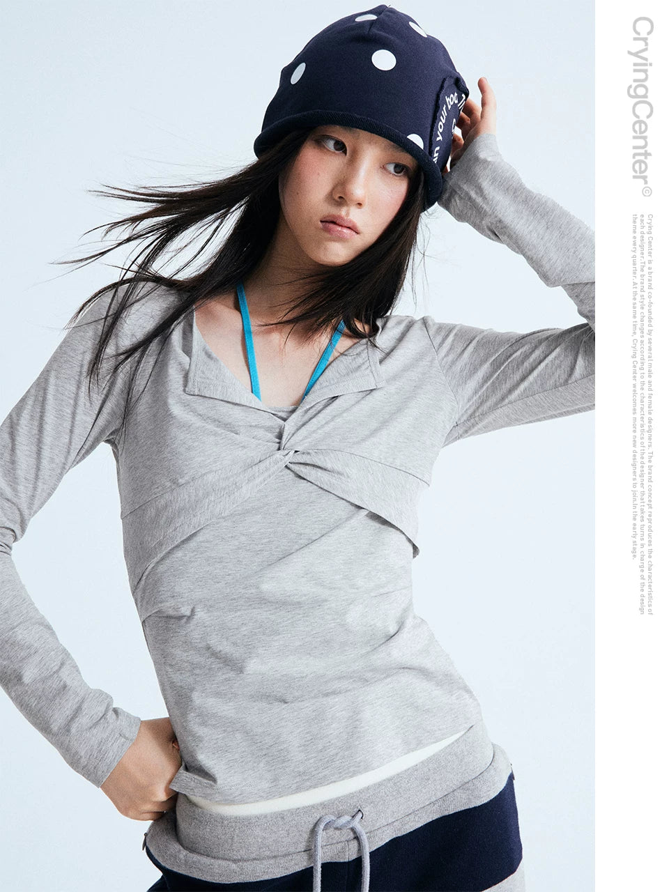 CryingCenter V-Neck Casual Slim Sleeve