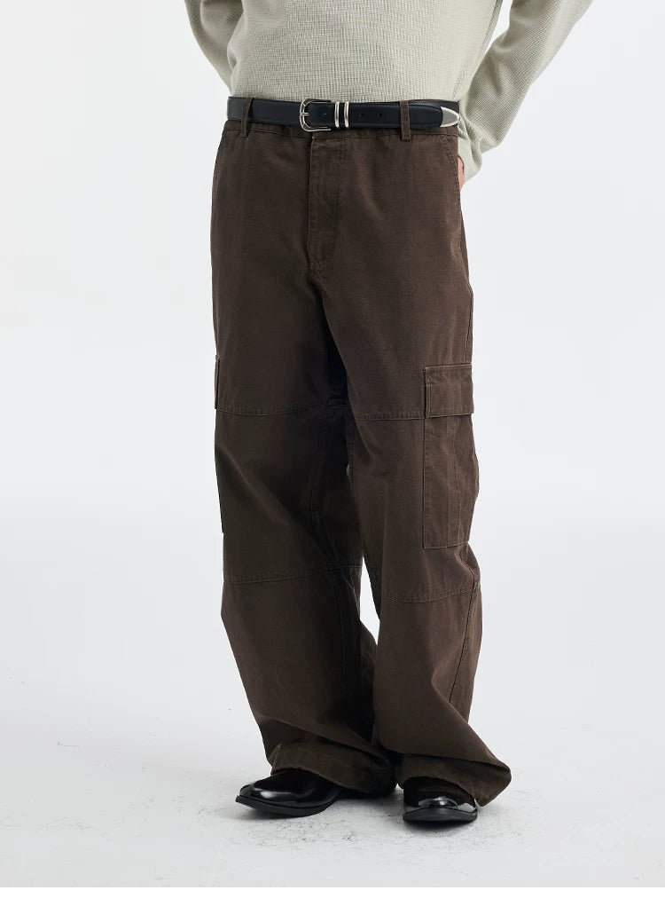 BUTTBILL Vintage Tooling Straight Casual Pants