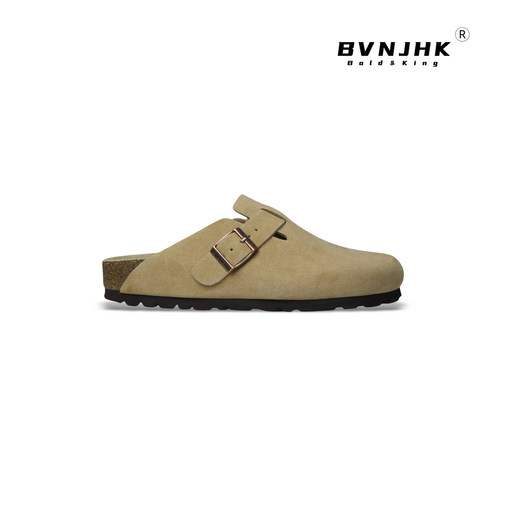 BVNJHK Versatile Cowhide Retro Cork Birkenstocks