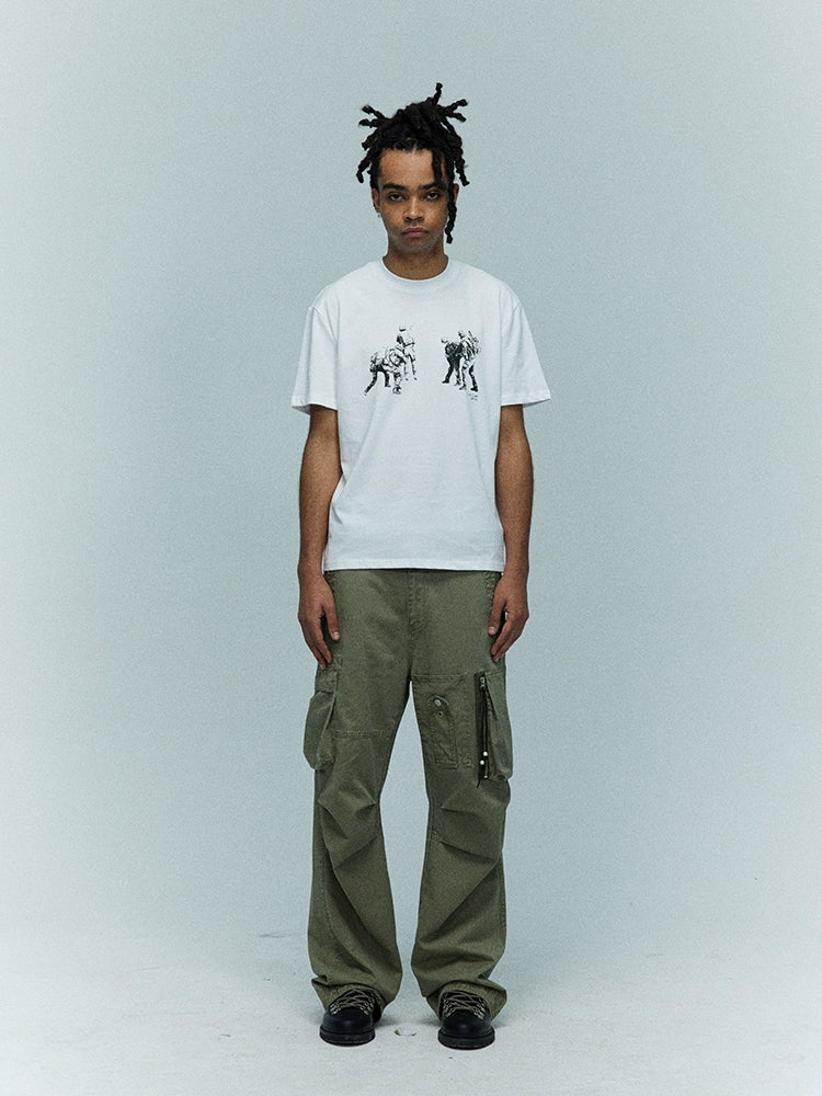 CRICLE CAGE Assault Soldier Portrait Loose Tee