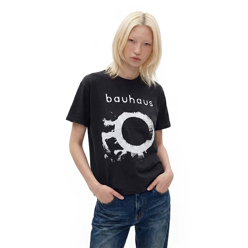 EME Rock Print Loose Casual Tee