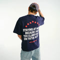 CoosRetro Quick Drying Cooling Loose Letter Printed Tee