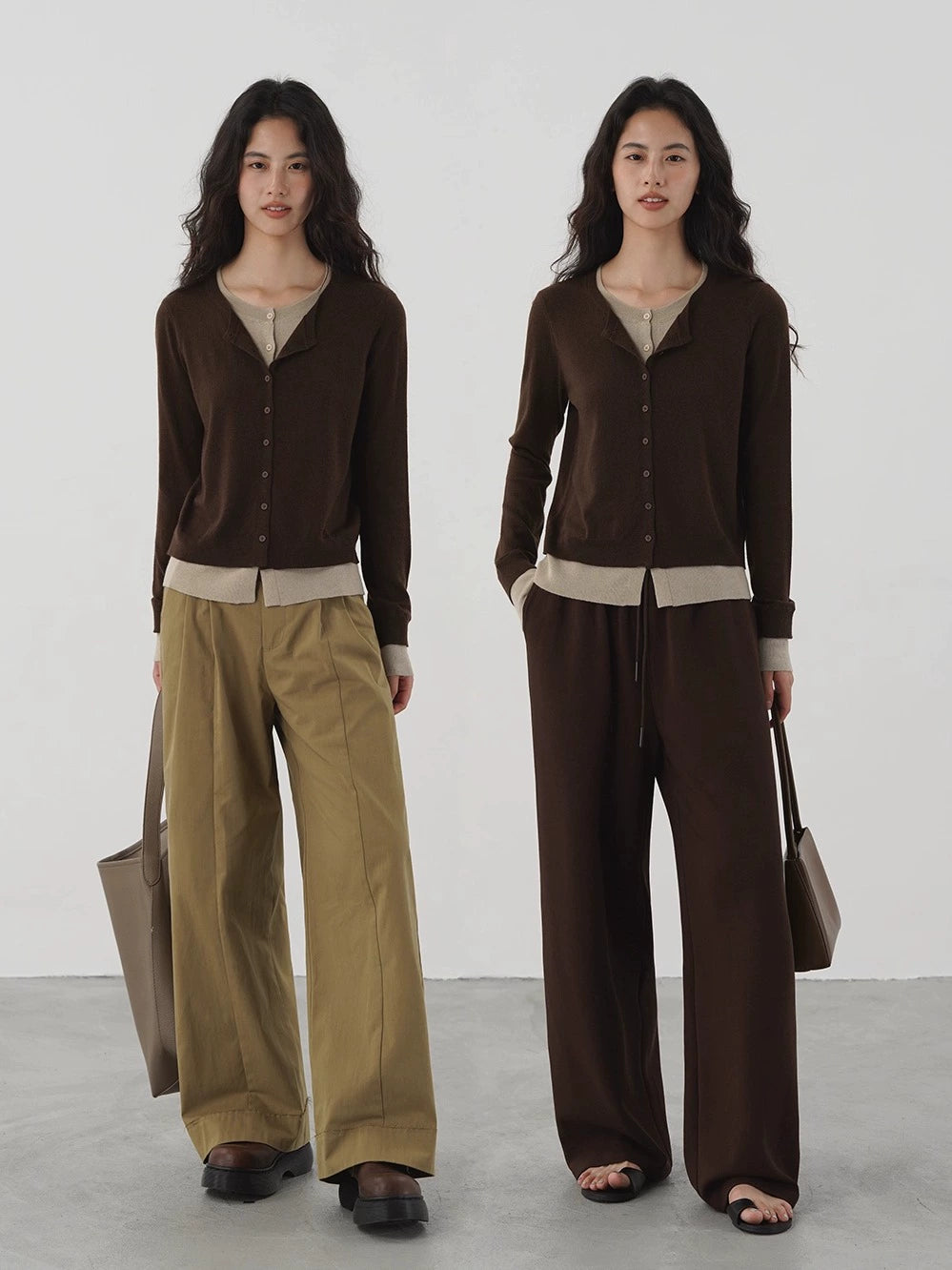 EIGHTHMONTH Casual Versatile Fake Two-piece Knitted Sweater