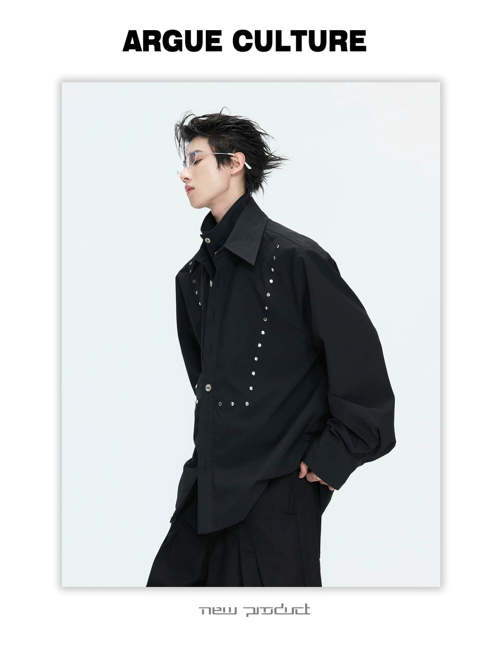 ArguECulturE Embroidered Fake Two-piece Shirt