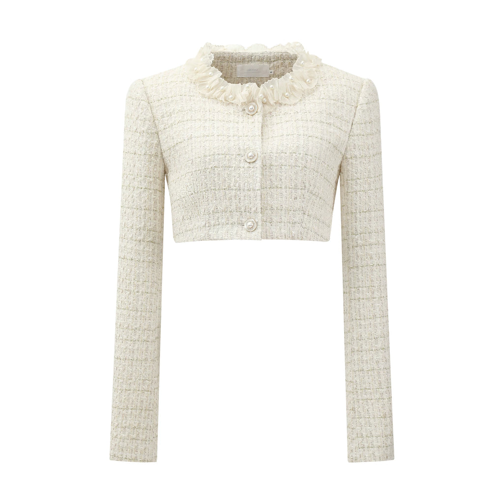 Barb Chill Lace Collar Beaded Jacket