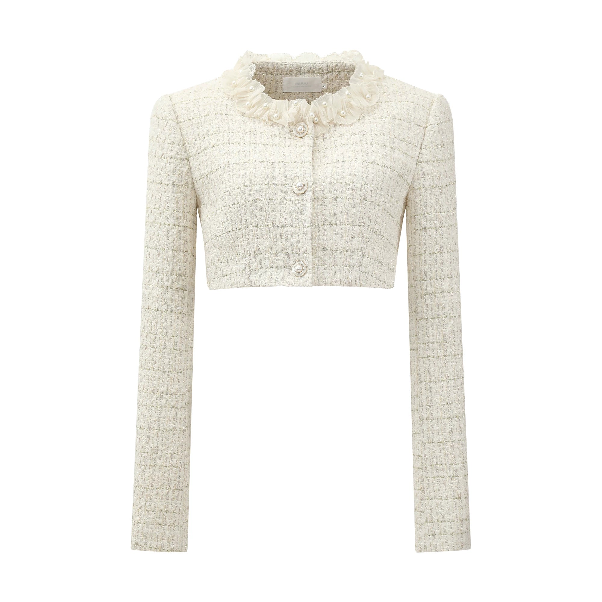 Barb Chill Lace Collar Beaded Jacket