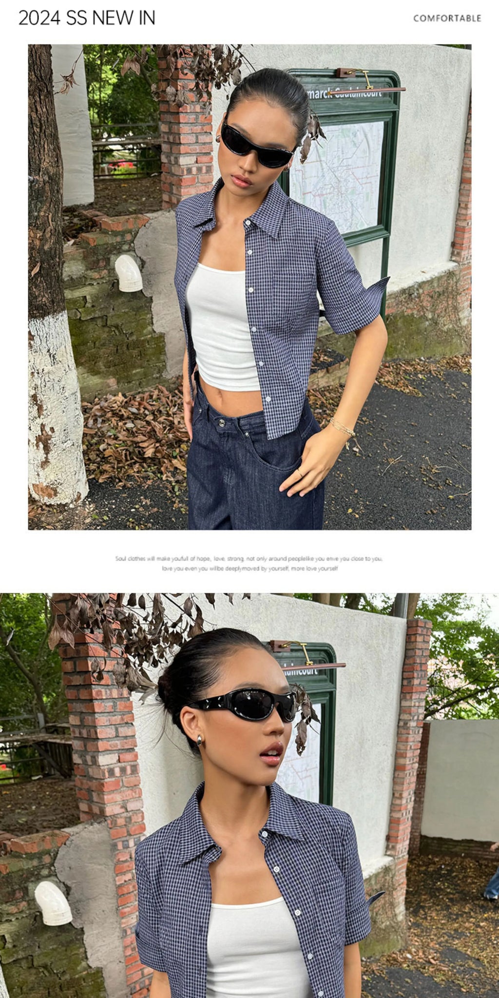 Audwyn Vintage Casual Lapel Plaid Shirt