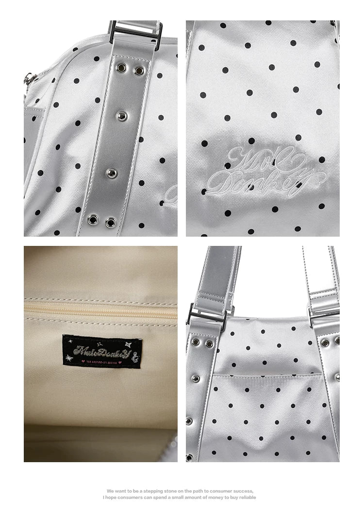 Donkey Polka Dot Versatile Shoulder Handbag