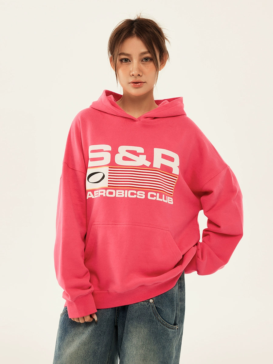 SOSER Vintage Casual Foam Hooded Sweater