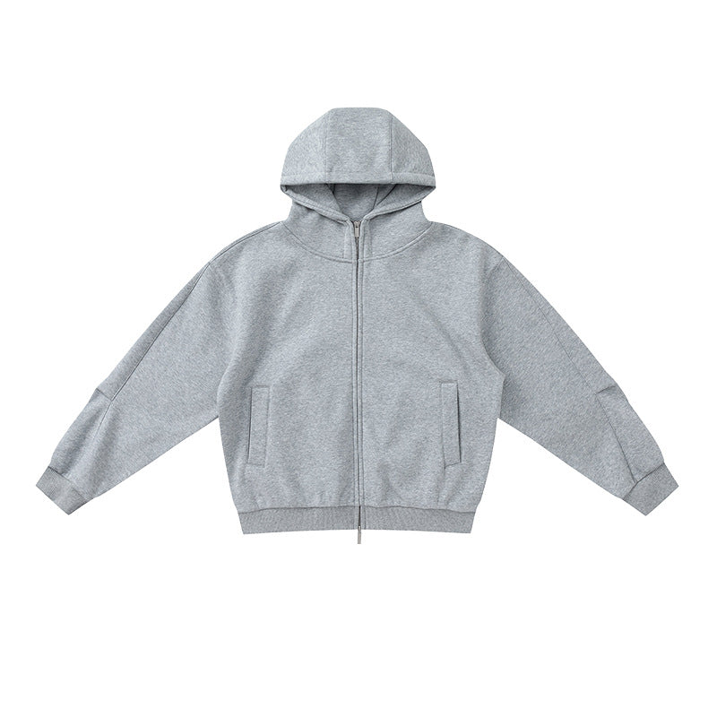 UNF Loose Hooded Fleece Thermal Turtleneck Jacket