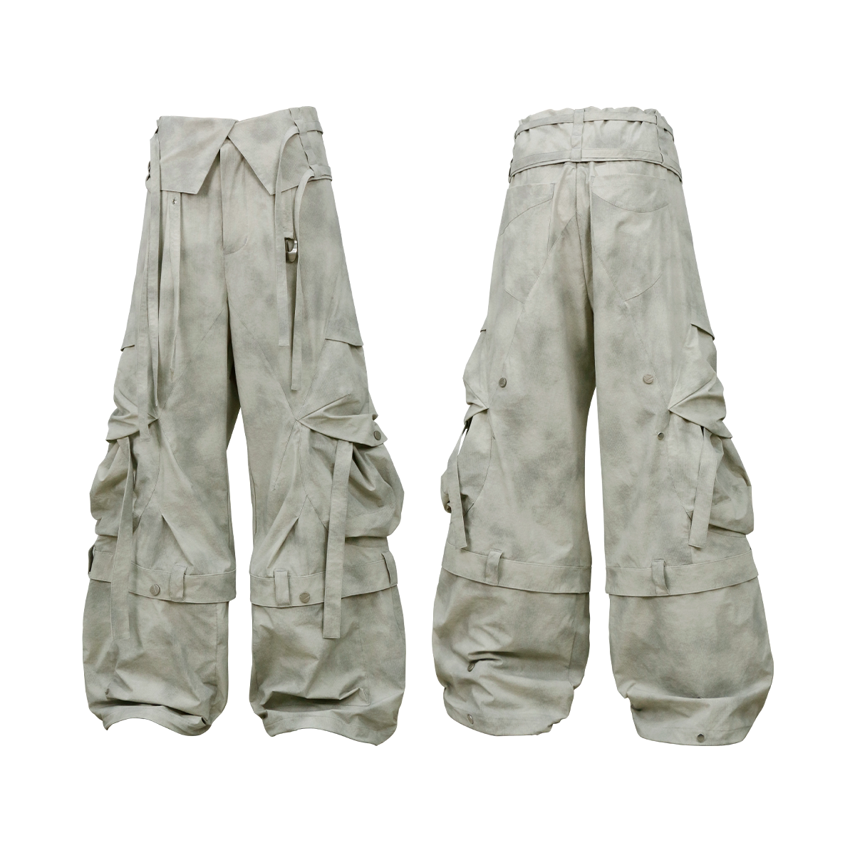RELABEL Vintage Stitched Loose Overalls