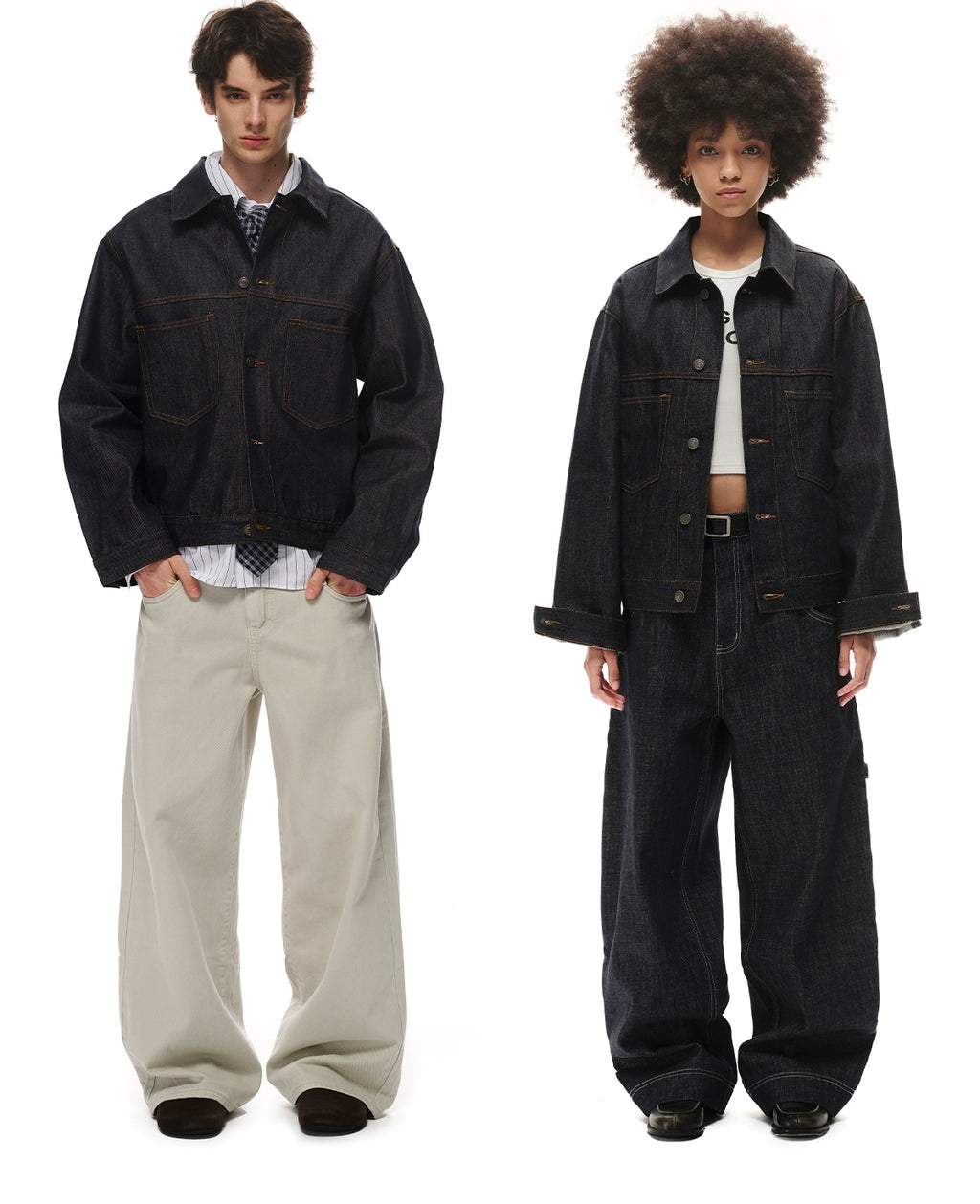 Loopsoon Original Cow Denim Casual Versatile Jacket