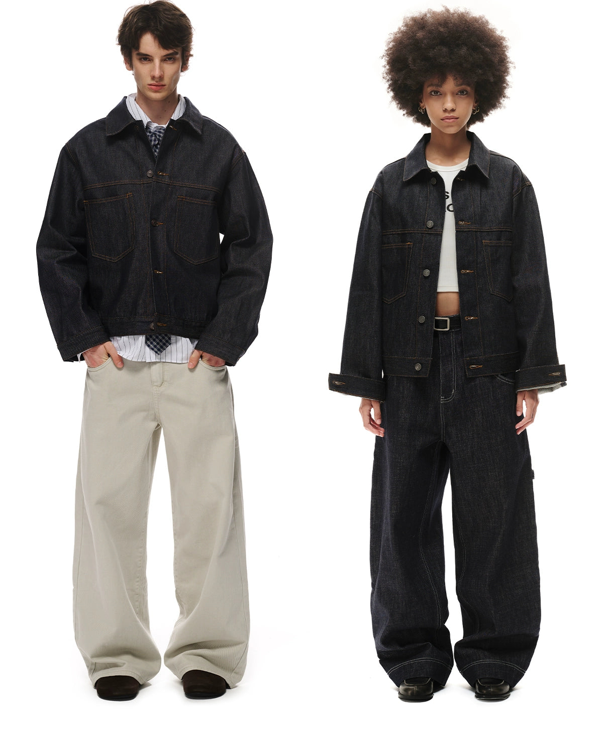 Loopsoon Original Cow Denim Casual Versatile Jacket