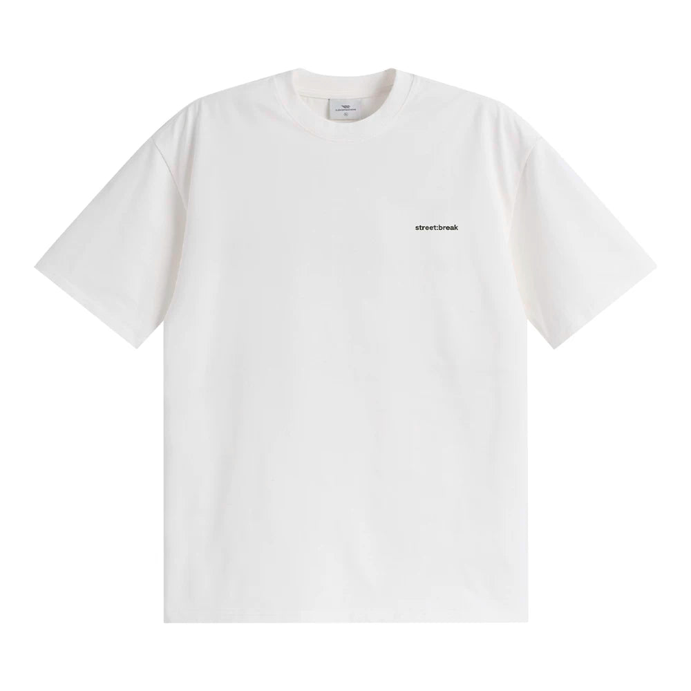 Loopsoon Simple English Round Neck Loose Tee