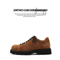 FANGSANHUO Anti-velvet Leather Thick-soled Heightening Low-top Shoes
