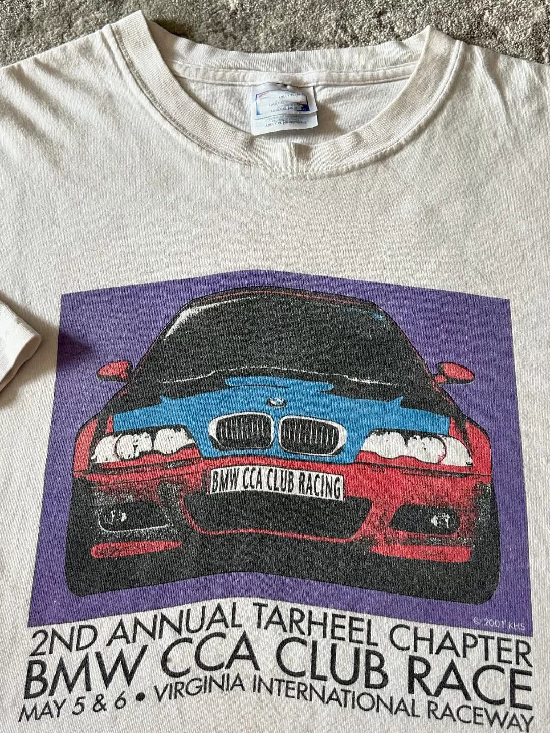 Wang Youbing Racing Illustration Printing Casual Tee