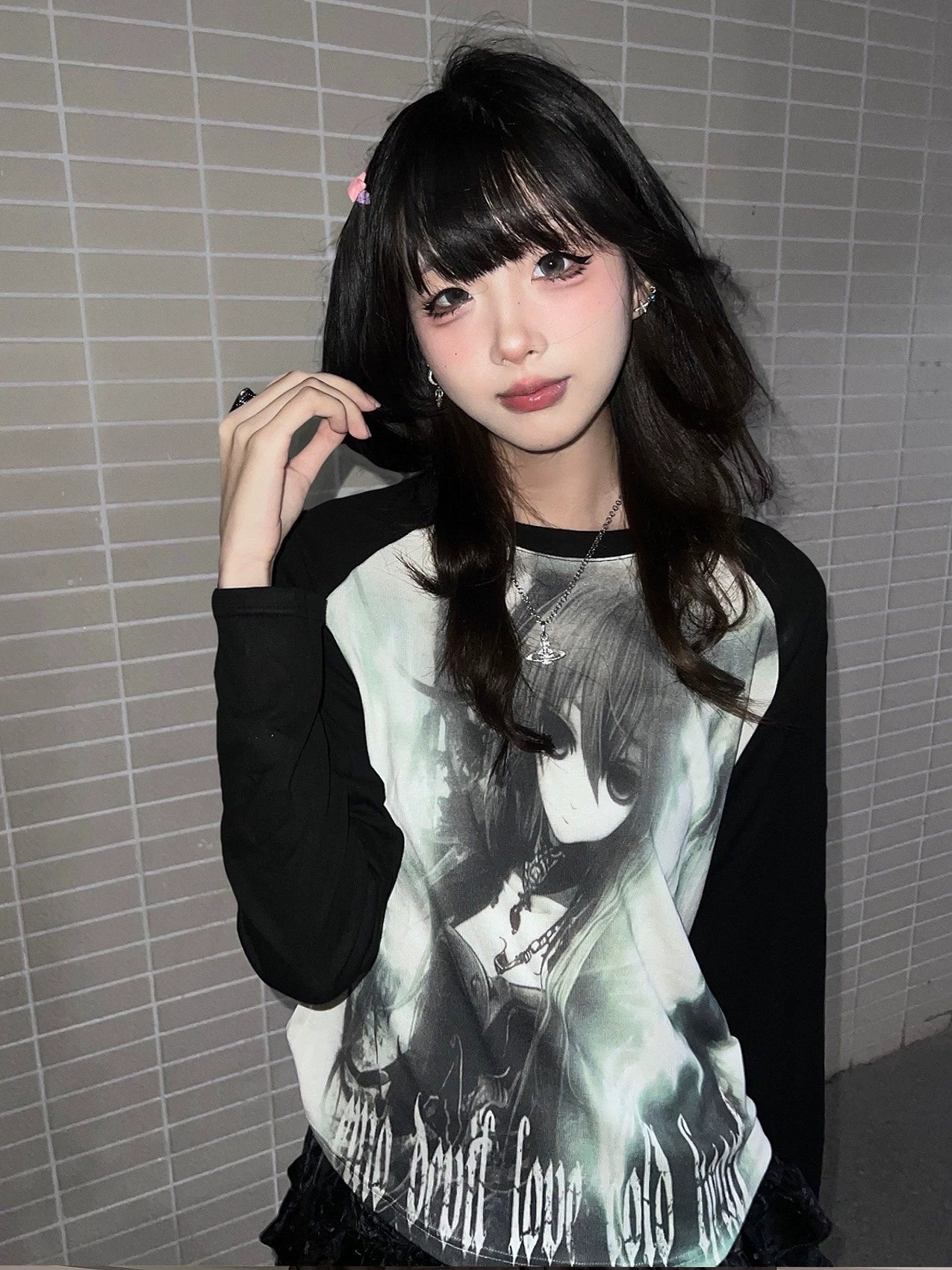 WEBBAR Slim Splicing Long Sleeve Y2K Spice Girls Asia