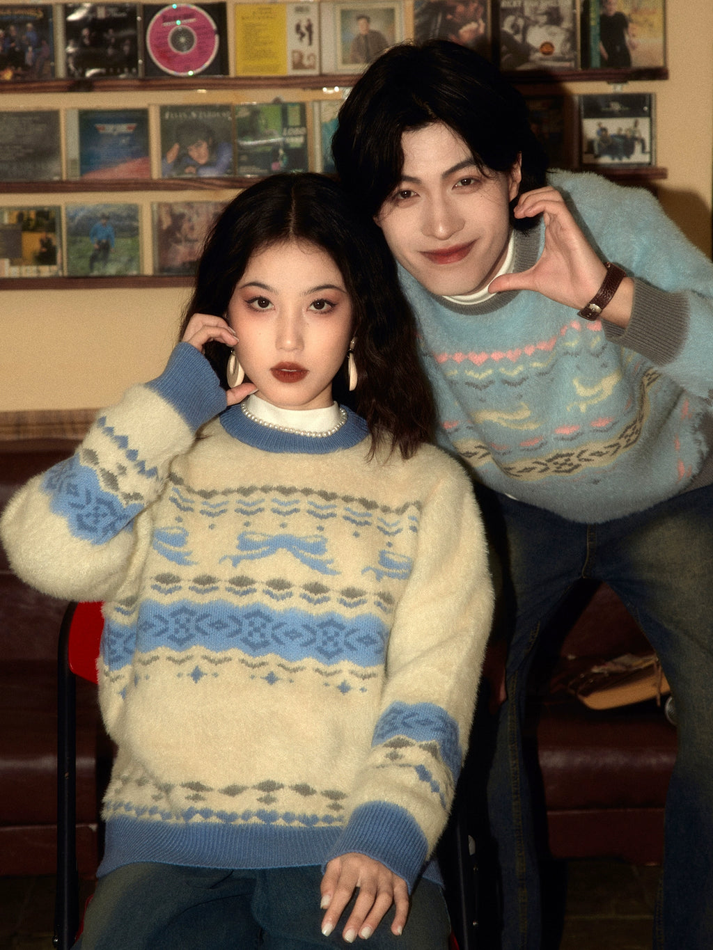 ALOHA Retro Hong Kong Style Lazy Sweater