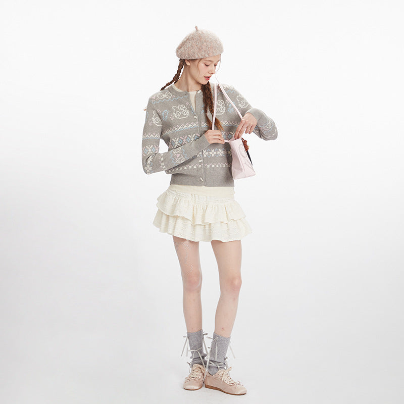 Nariele Short Front Shoulder Sweater