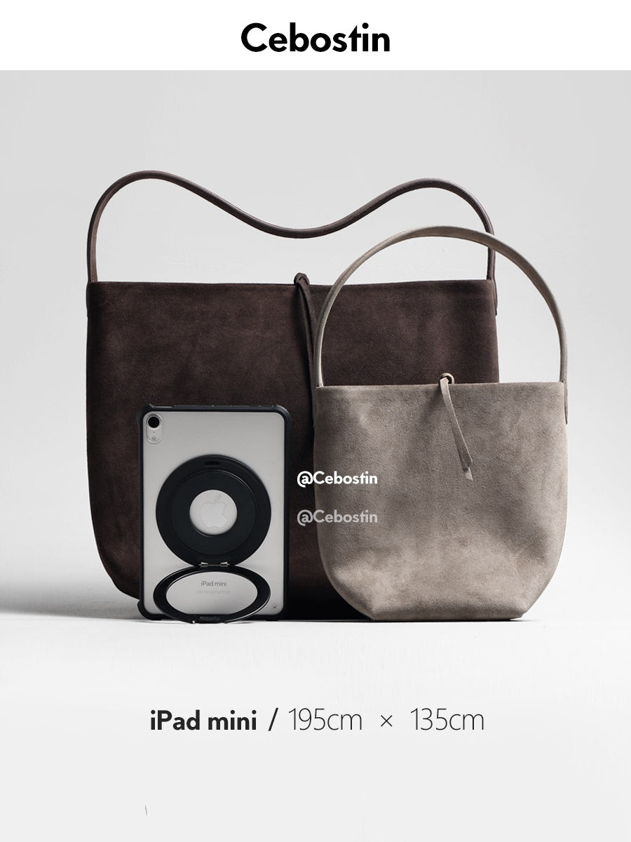 Cebostin Frosted Cowhide Versatile Underarm Bag