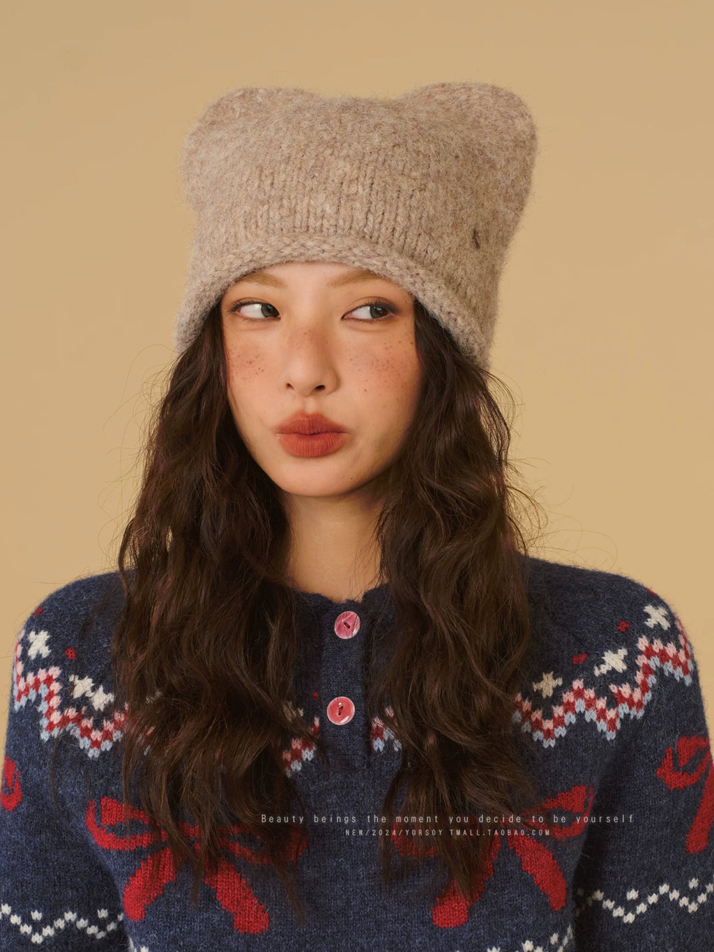 YORSOY Retro Warm Wool Knitted Wool Hat