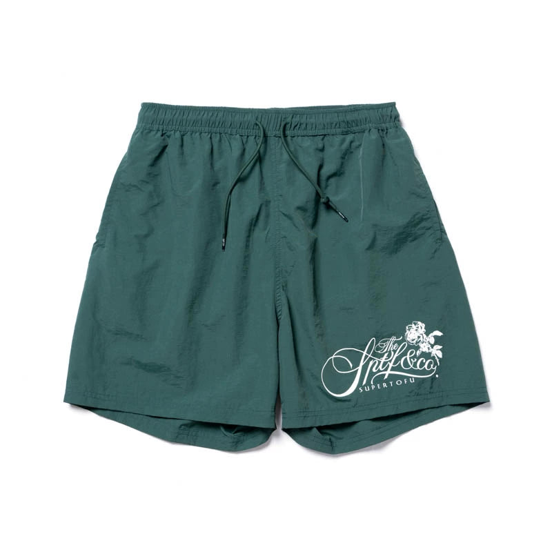 SUPERTOFU Retro Rose-shaped Sports Shorts