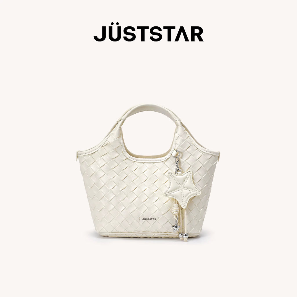 JUST STAR Shoulder Crossbody Hand-held Woven Bag