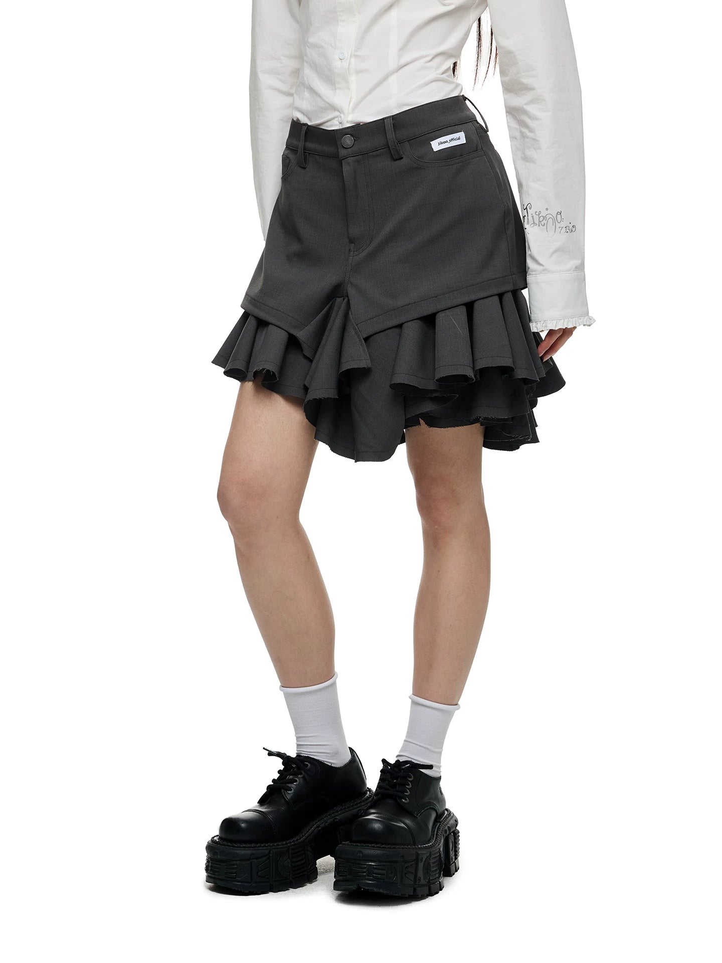 JIKOO Twill Burr Skirt