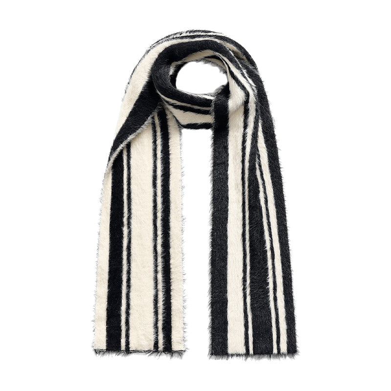 FUNKYFUN Fashionable Versatile Narrow Version Contrasting Long Scarf