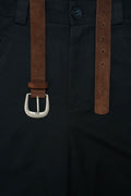 VOWPROGRESS Matte Silver Buckle Belt