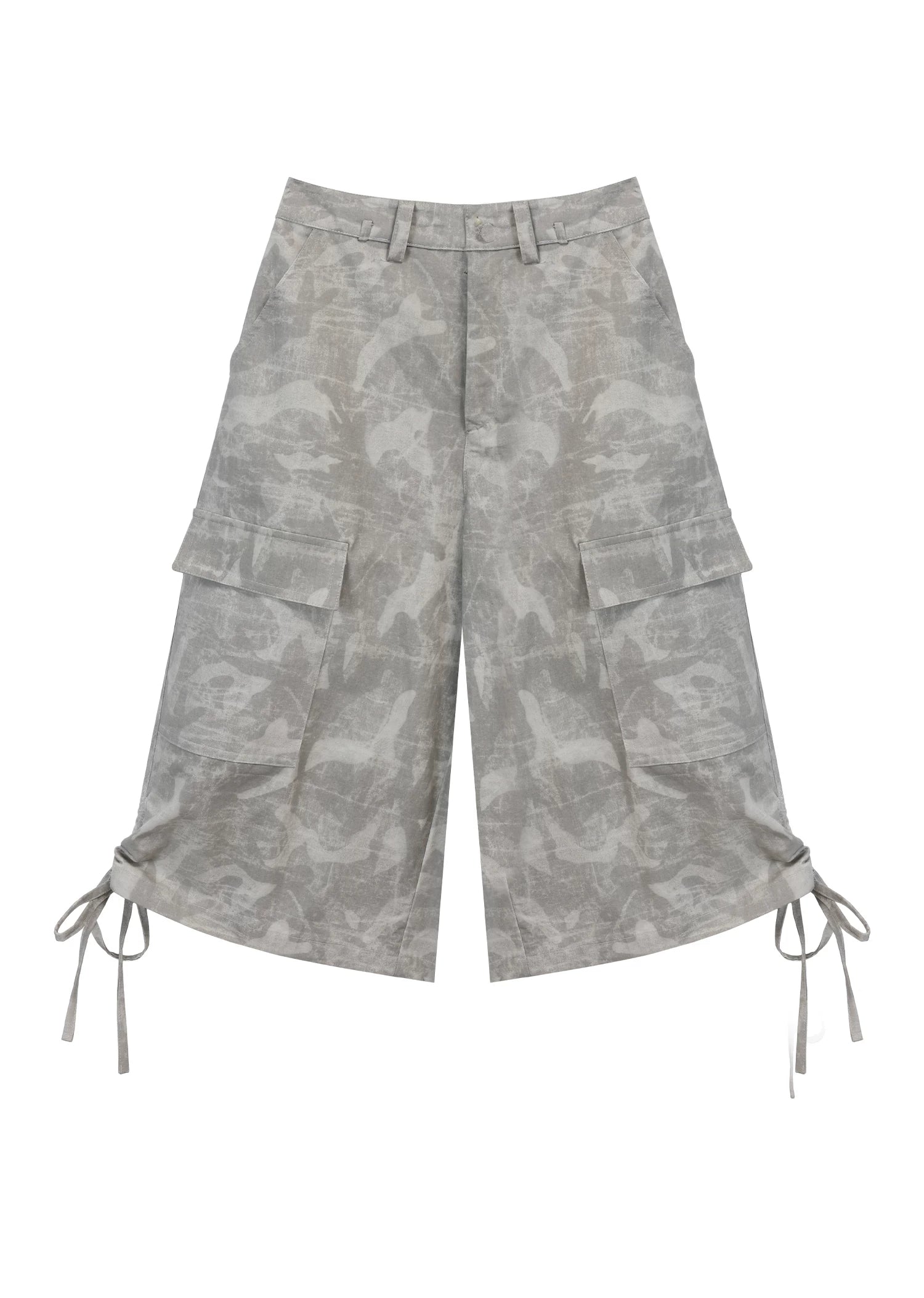 Ablueberry Camouflage Loose Straight Overalls
